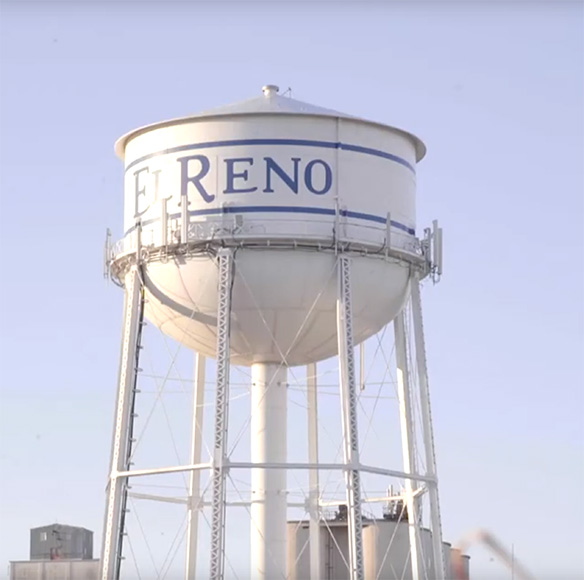 El Reno water tower