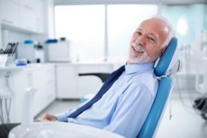 older man visiting dentist in El Reno 