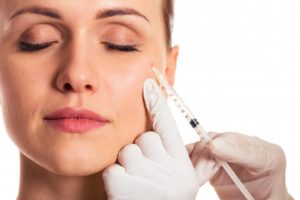 woman receiving Botox injection 